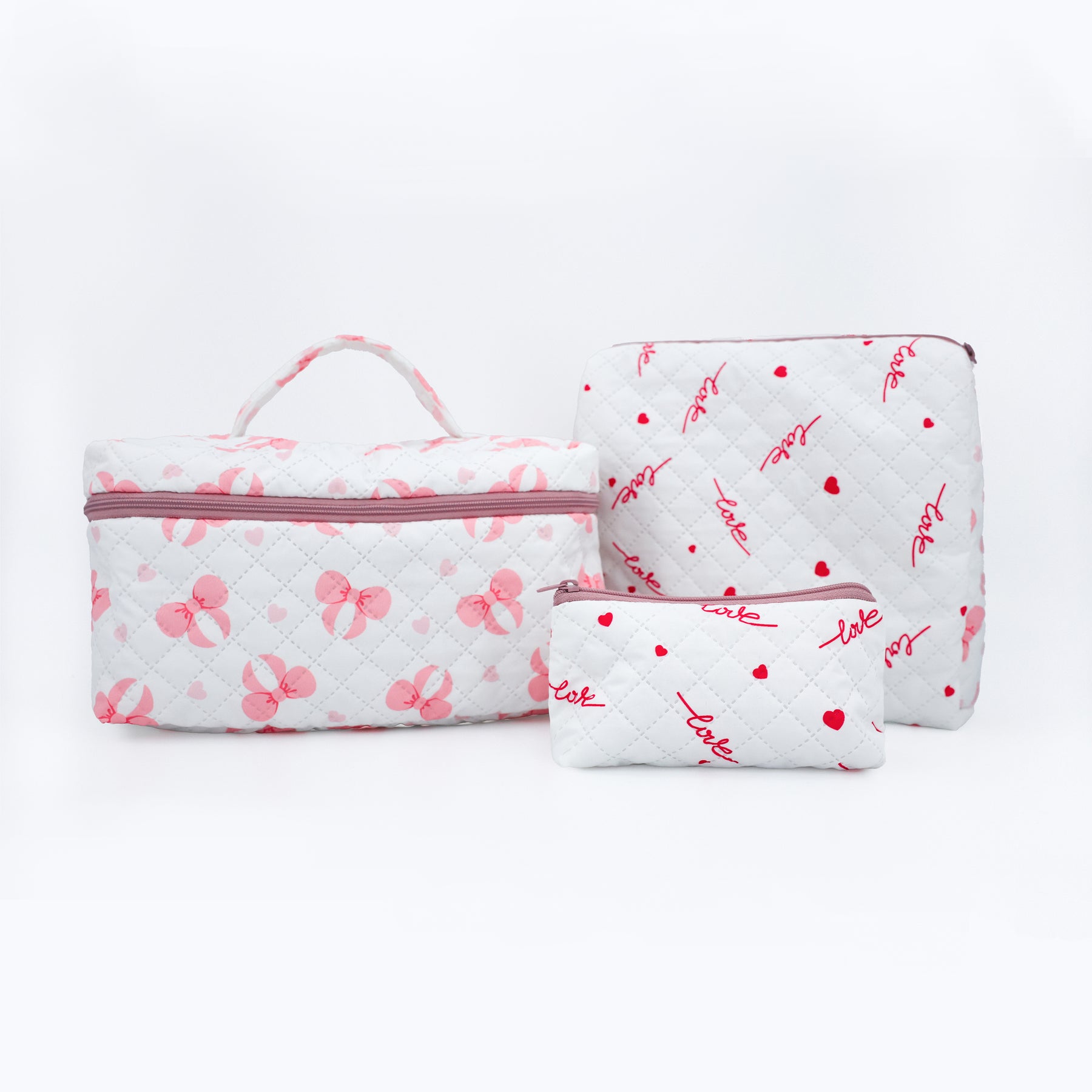 Quilted Cosmetic Bag for Travel & Brand Promotions
