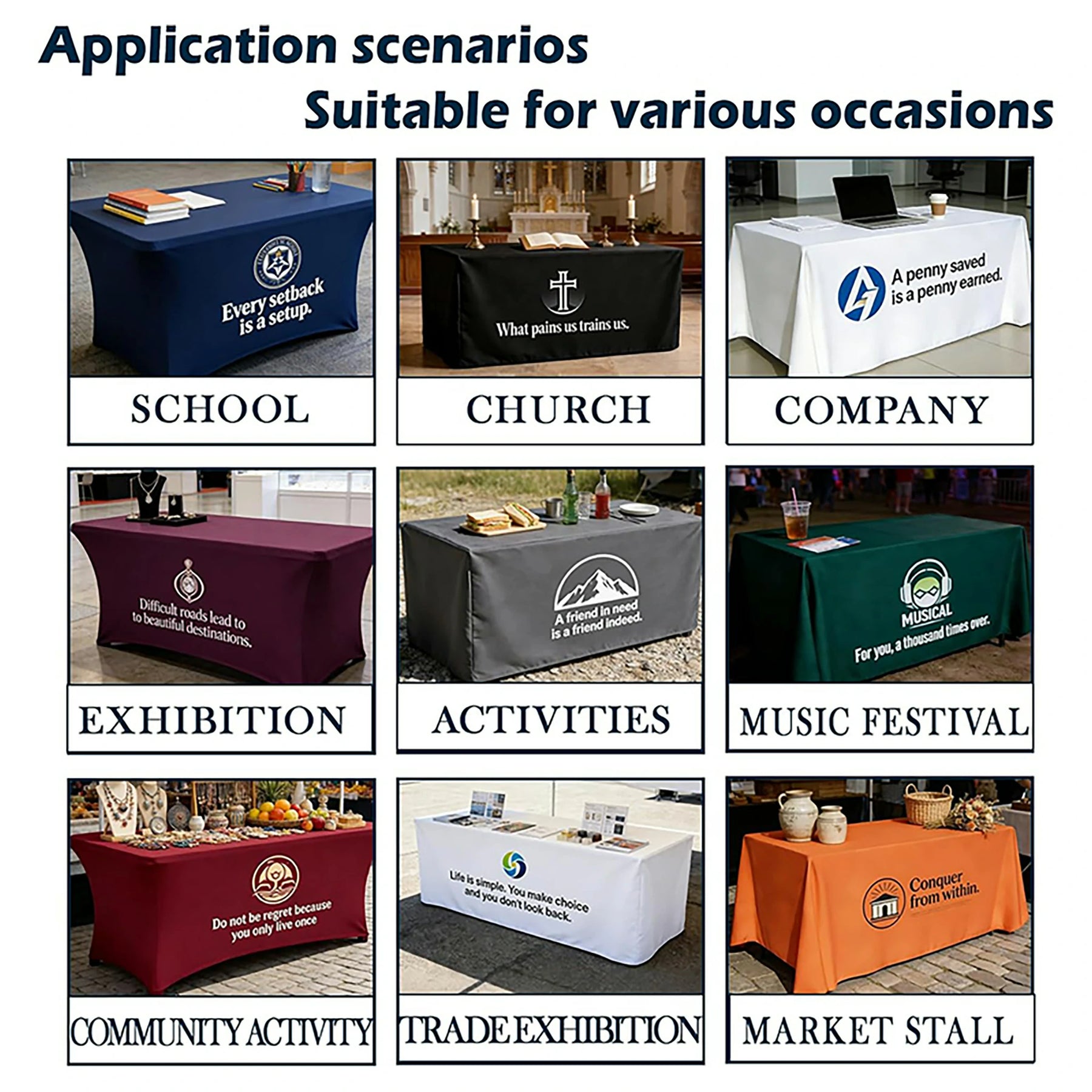 Custom Table Cover for Trade Shows & Brand Events