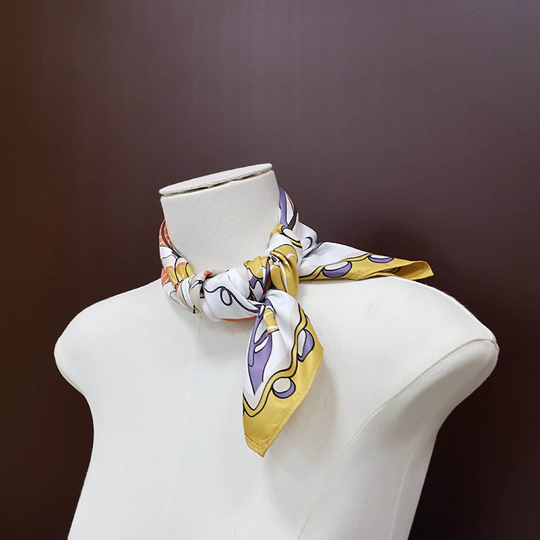 Custom Printed Silk Scarf for Fashion & Brand Gifts